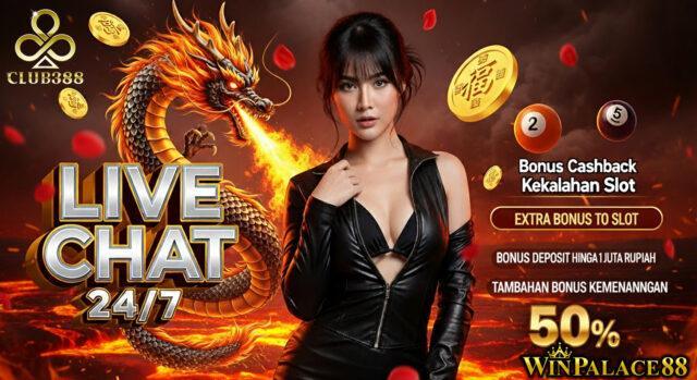 banner live chat club388 casino 24 jam